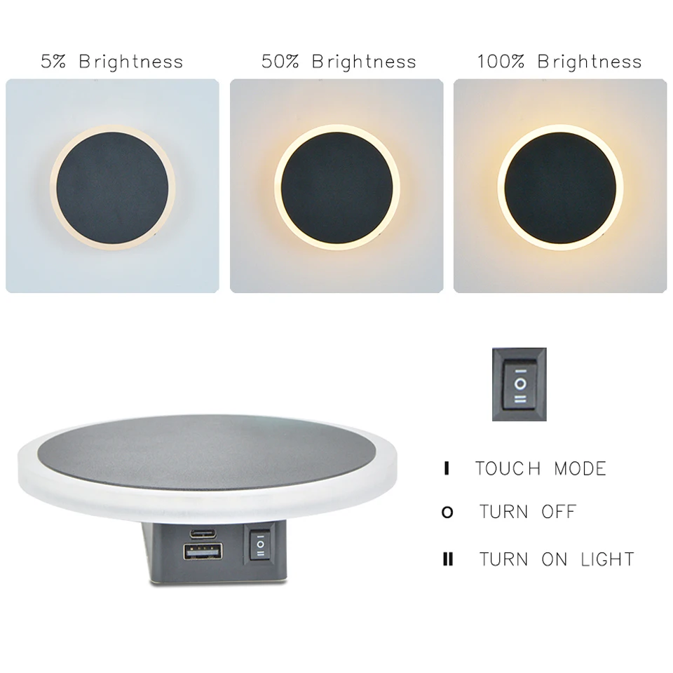 Touch Switch LED Sienas Lampas, Sadzīves Dekoratīvās Lampas, Guļamistabas Gultas Atmosfēru, Sienas Lampa, Kāpņu telpa Koridora Apgaismojuma Armatūra