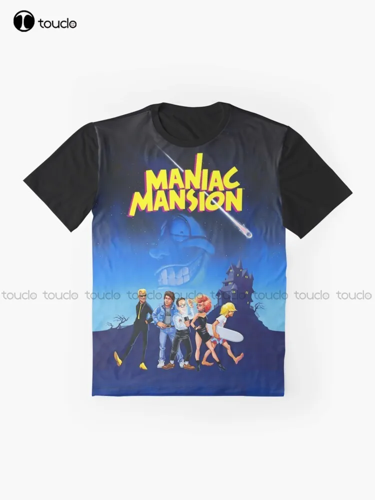 Dienas Tausteklis - Maniac Mansion (Augsta Kontrasta) Grafiskais T-Krekls Digitālā Druka Tee Krekli Streetwear Xxs-5Xl Jaunu Tautas