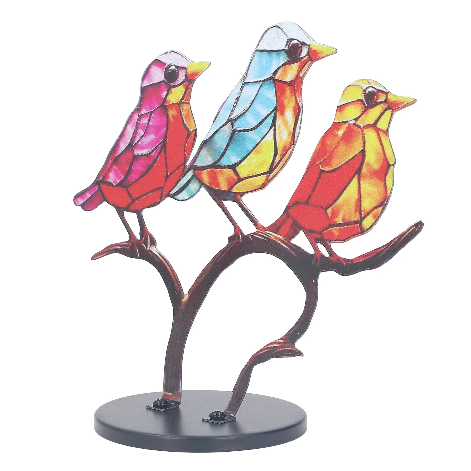 Iekrāso Putnu Rotas, Dāvanu Metāla Plaši Piemērojama Virsmas Gludumu Putnu Dekorācijas uz galda Stikla Mākslas Entuziasti