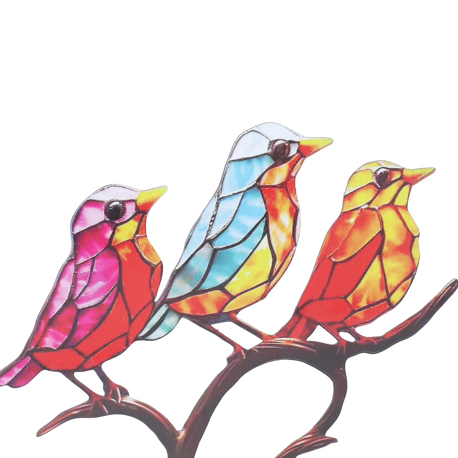 Iekrāso Putnu Rotas, Dāvanu Metāla Plaši Piemērojama Virsmas Gludumu Putnu Dekorācijas uz galda Stikla Mākslas Entuziasti