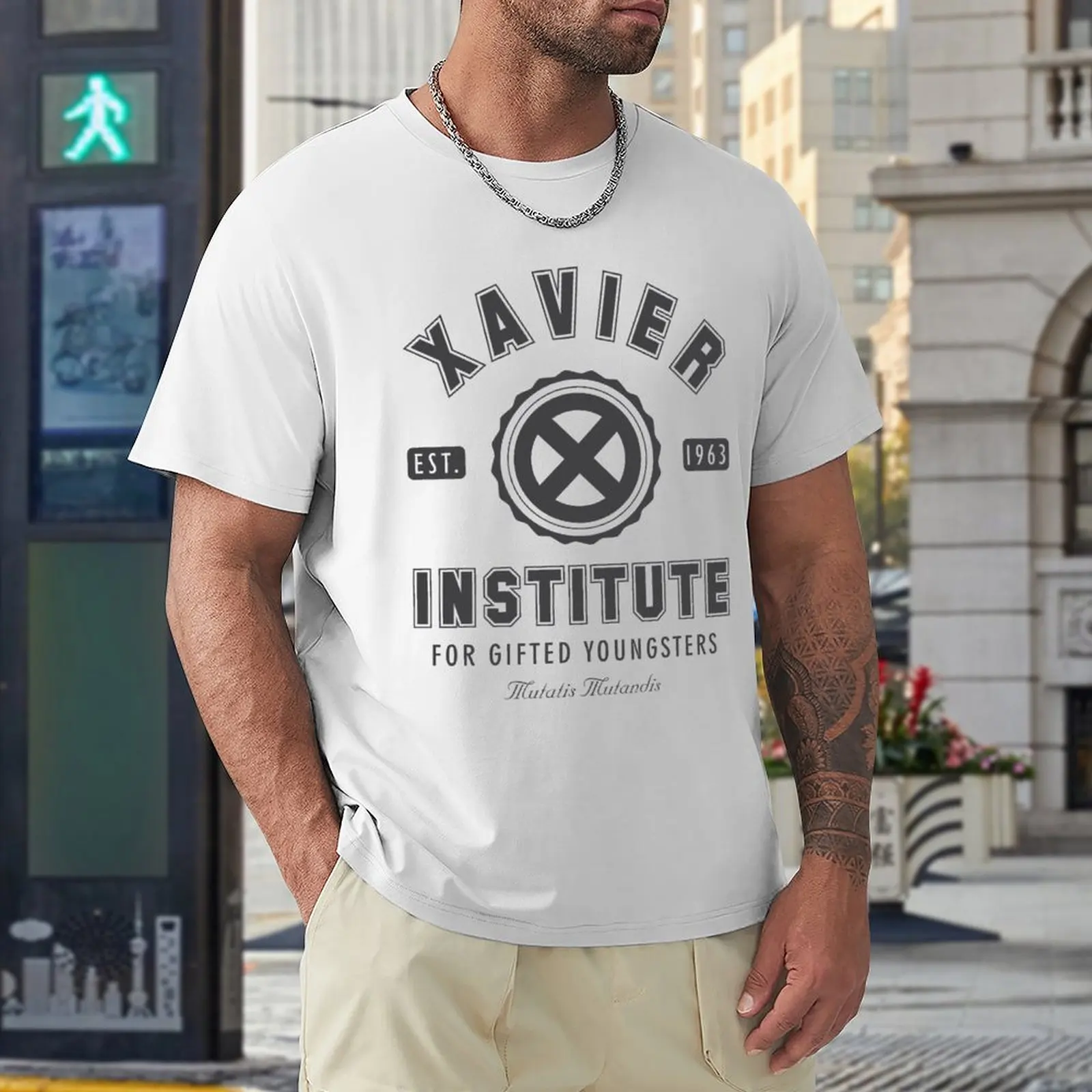 Xavier Institūts T-Krekls dzīvnieku print krekls zēniem ar Īsām piedurknēm Vīriešu apģērbs