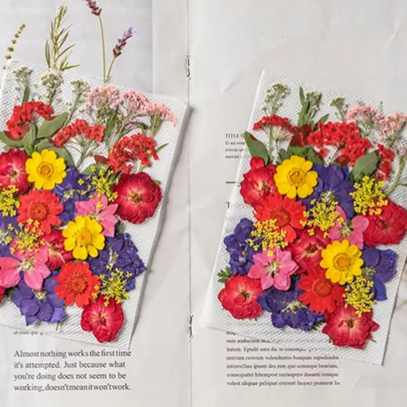 35Pcs Vintage Scrapbooking Uzlīmes DIY Dekoratīvie Augi, Žāvēti Nospiests Ziedi Retro Uzlīmes Dienasgrāmata Embellishment Piederumi